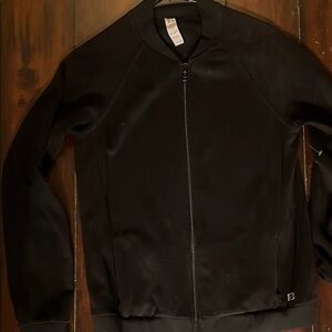 Sued material Black bomber Jacket nwot